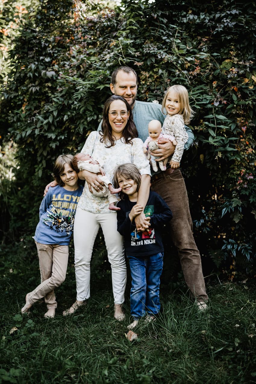 Familienfoto mit Baby