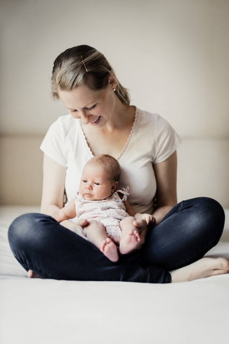Baby mit Mama