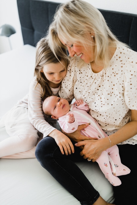 Mutter mit ihren Kindern