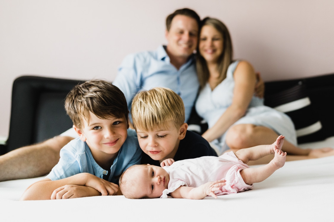 Familie mit Baby