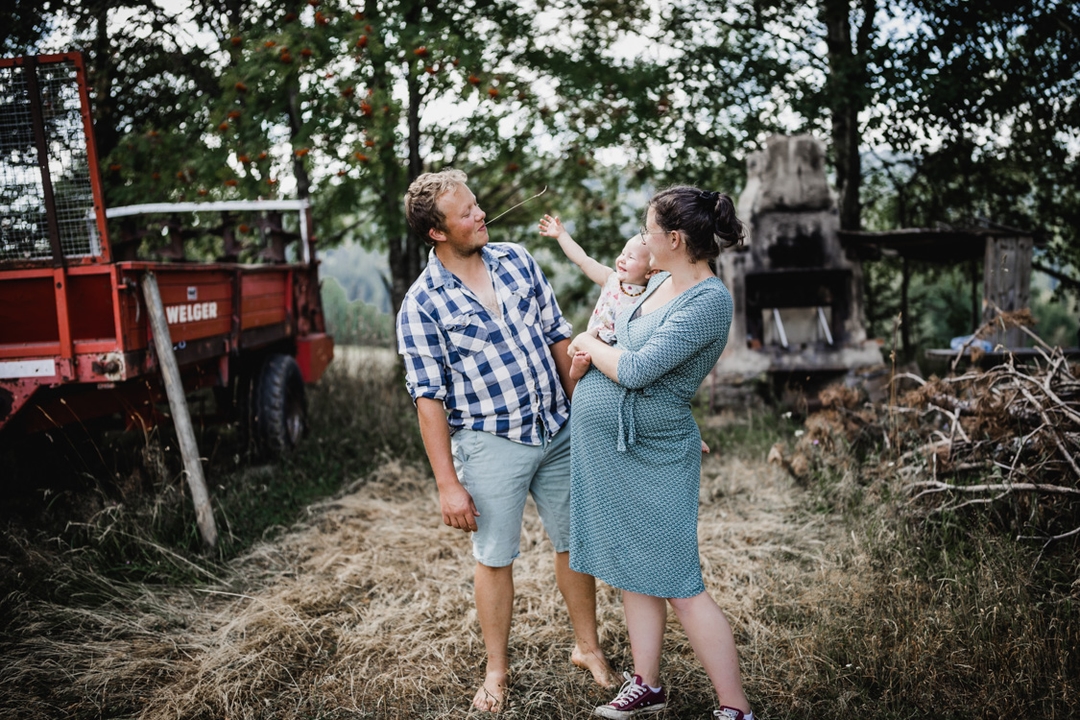 Familie auf dem Land