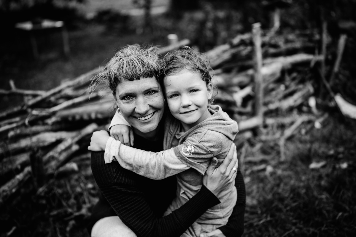 Mutter mit Tochter